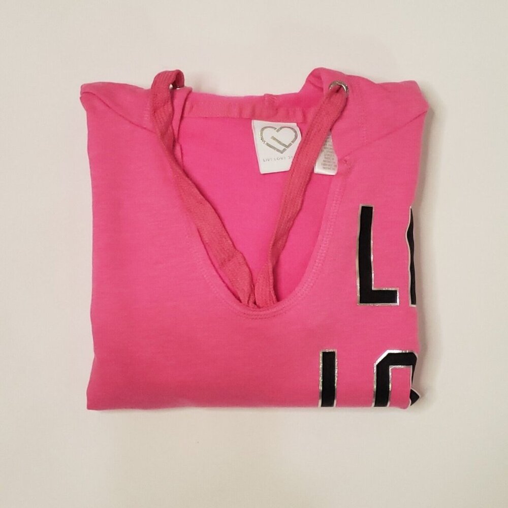 Aeropostale Live Love Dream Sweatshirt Womens Size XS Pink Hoodie Athleisure Y2K - Picture 13 of 14